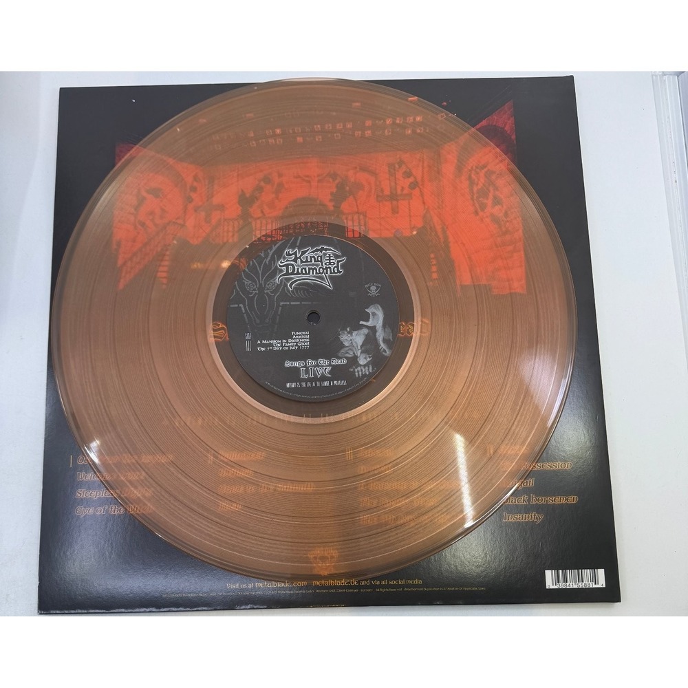 King Diamond - Songs For The Dead Live 12" Transparent Vinyl 2018 Metal Blade - Picture 5 of 6